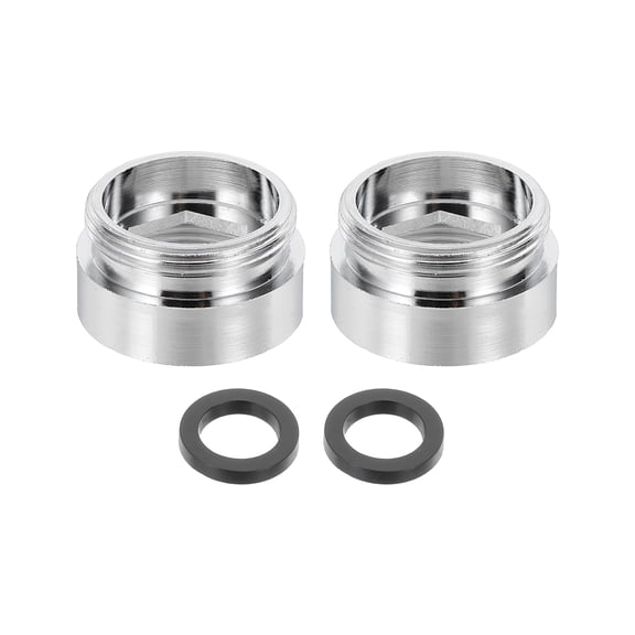2Pcs Faucet Aerator Adapter, M22 Female to M22 Male with Washer, 13mm Length