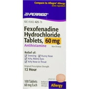 Perrigo Fexofenadine Generic Allegra, 60 mg, 100 Count
