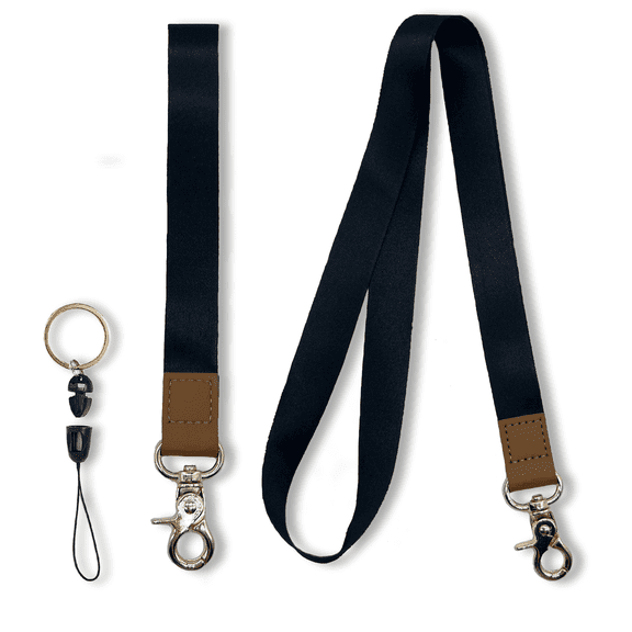 Wrist Lanyard Strap for Keys, Neck Lanyard for ID Badge, Wristlet Keychain with Key Ring for Teacher, Women, Men