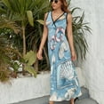 thumbnail image 3 of Beach Seashell Starfish Sleeveless Dress Female Clothing Dress Women Summer 2025 Dress, 3 of 7
