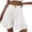 White, variant on MDUKONU Women's Vacation Linen Shorts Lightweight Blend Classic Fit Fade Resistant White L
