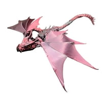 3D Printed Winged Dragon Figurine With Multi-Jointed Design For Flexible Body Tail Head Adjustments, Lifelike Dragon With Press-To-Close Jaw Mechanism For Dramatic Poses Ideal For