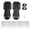 Black, variant on NFTIGB Manual Lawn Scarifier Garden Spike Sandals Grass Aerator Shoes with Zinc Alloy Metal Buckle Straps for Gardening Industry Black Heavy Duty Yard Turf Care Tool 11.6 inches / 29.5 cm