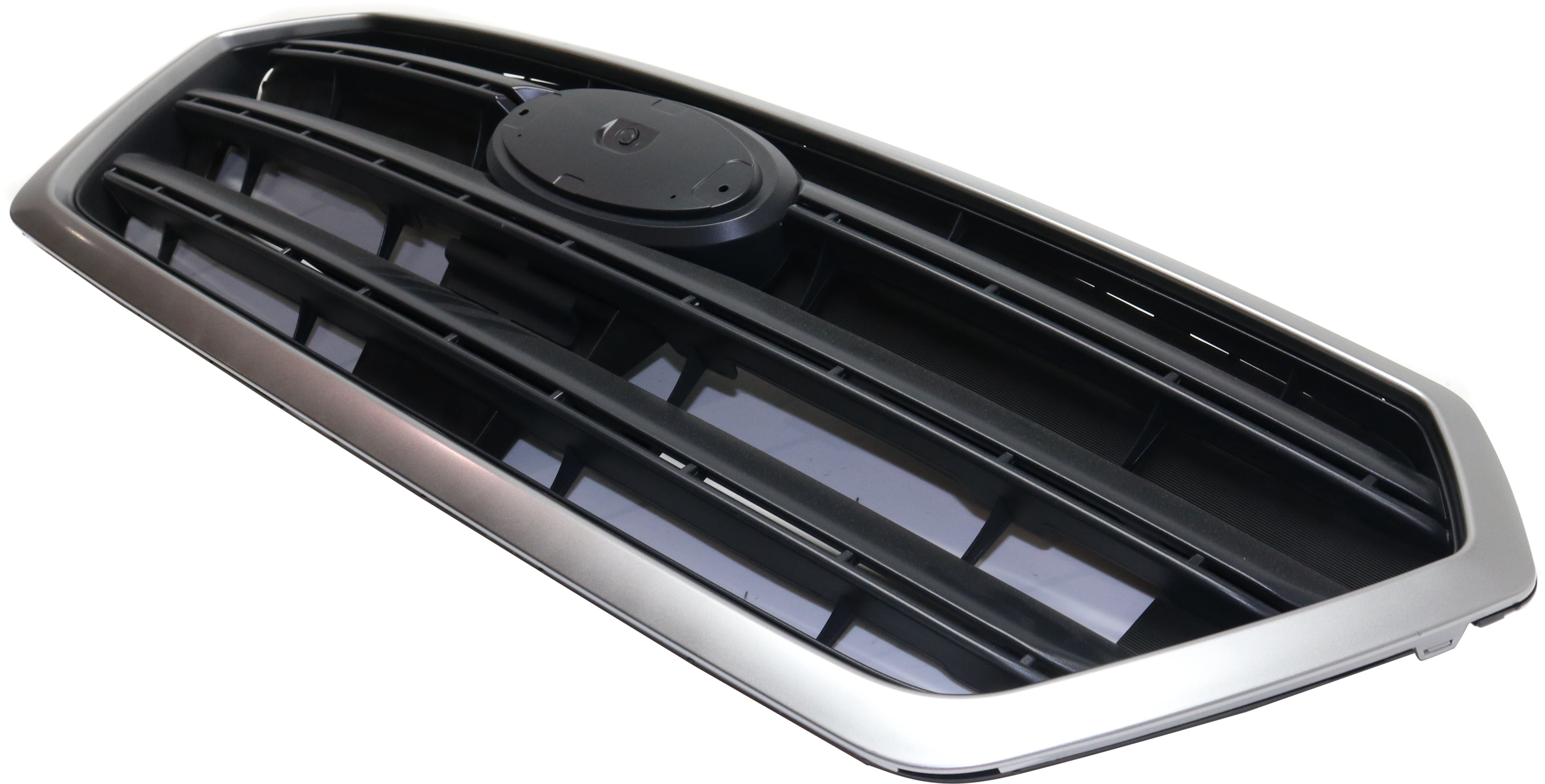 Grille Assembly Compatible With 2015-2017 Subaru Legacy Textured Gray Shell and Insert