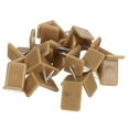 thumbnail image 1 of Deslizadores de cajón, paquete de 20, 12.7x19x13mm - Guías y topes de cajón de plástico, deslizadores en forma de L para reparar cómodas, 1 of 6