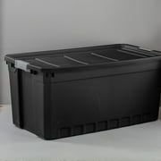 Sterilite 50 Gal Rugged Industrial Stackable Storage Tote with Lid, 6 Pack