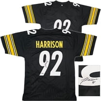 Pittsburgh Steelers James Harrison Autographed Black Jersey Beckett BAS Witness 253382