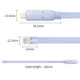 thumbnail image 3 of Bwiyojiz USB3.1 Type C USB C To RJ45 Console Cord Ethernet LAN Network Adapter Cable, Gifts for Women, 3 of 6
