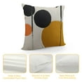 thumbnail image 4 of COMIO  Retro Boho Textured Accent Mid Century Throw Pillow Covers Modern Vintage Minimalist Geometric Decorative Abstract Pillowcase for Sofa,Brown Black and Gray, 4 of 5