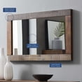thumbnail image 4 of Modway Arwen Rustic Wood Frame Mirror in Walnut, 4 of 4
