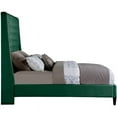 thumbnail image 4 of Maklaine Contemporary Upholstery Green Velvet King Bed, 4 of 10