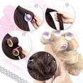 thumbnail image 5 of Hair Curlers Rollers 33 Pcs Self Grip Holding Rollers Hairdressing Curlers No Heat for Long Medium Short Hair Bangs Volume (18 Rollers 12 Clips 2 Comb 1 Braided Tape Reel), 5 of 7