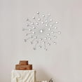 thumbnail image 2 of ABPETE Wall Decor Bling 3D,Wall Art Hanging Rhinestone Decor,Home Decorative for Living Room, Home, Bedroom,Kitchen, Silver White, Diameter 44.5cm, 2 of 15