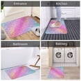 thumbnail image 7 of Bingfone Fun Rainbow Pink Door Mat 16"X24" Front Entrance Non-Slip Low Profile Washable For Entryway, 7 of 7