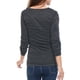 thumbnail image 3 of Top Acanalado con Botones y Mangas Largas Allegra K para Mujer Gris oscuro XL, 3 of 6