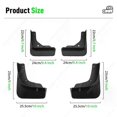 thumbnail image 2 of unique For Mitsubishi Outlander 2023-2024 Fender Mudguard Mud Flaps Guard Splash Flap Mudguards Car Accessories, 2 of 5