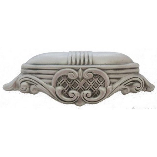 Premier Hardware Designs PHDC-40-SP 3 Inch Center-To-Center Art Deco Cup Cabinet Pull, Shiny Pewter
