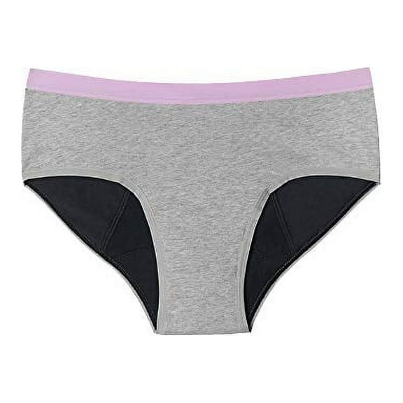 Thinx BTWN) Teen Period Underwear - Brief Panties Grey 13/14 - Super Absorbency