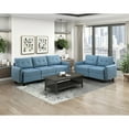 thumbnail image 6 of Miekor Furniture Living Room Furniture Corner Wedge Blue Tufted Solid Wood Modern Comfort 1pc Modular Piece Wedge Sofa Hidden Storage 26134, 6 of 16