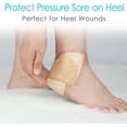 thumbnail image 4 of HXRH 4Pcs Heel Silicone Foam Pad with Adhesive for Elbow Wrist Foot Pressure Silicone Heel Bordered Foam Dressing for Sore Foot Pain Cracked Heels, 4 of 7