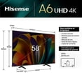 thumbnail image 5 of TV HISENSE 58 LED 4K ULTRA HD SMART VIDAA, 5 of 5