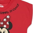 thumbnail image 5 of Disney Minnie Mouse Toddler Girls Graphic T-Shirt and Leggings Outfit Set Fiery Red 2T, 5 of 5