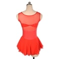 thumbnail image 2 of LIUHUO Custom Sleeveless Figure Skating Dress Girls Women Stretchy Red Spandex Diamond Decoration Passionate Style, 2 of 9