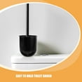 thumbnail image 3 of 2 Pcs Toilet Brush Base Cup Plunger Gel Liquid Scrubber System Black, 3 of 8