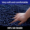 thumbnail image 2 of Bathroom Rugs Set Super Soft mat Absorbent Bathroom Mat Bath Mat Set 3 Pieces Bath Rug for Toilet Bathroom Bedroom Kitchen 32"×20"/24"×16"/20"×20" (Navy Blue) Blue -, 2 of 8