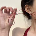 thumbnail image 6 of BQBQERT Elegant Ribbon Bowknot Studs Earrings Temperament Piercing Earrings Fashion Party Jewelry Small Studs Earrings, 6 of 11