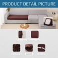 thumbnail image 6 of Y YUNHSOM 1 Cushion Sofa Cover Washable Cushion Covers Dirt Resistant Sofa Cover, Furniture Protector Slipcover (Brown,1 Cushion Sofa), 6 of 7