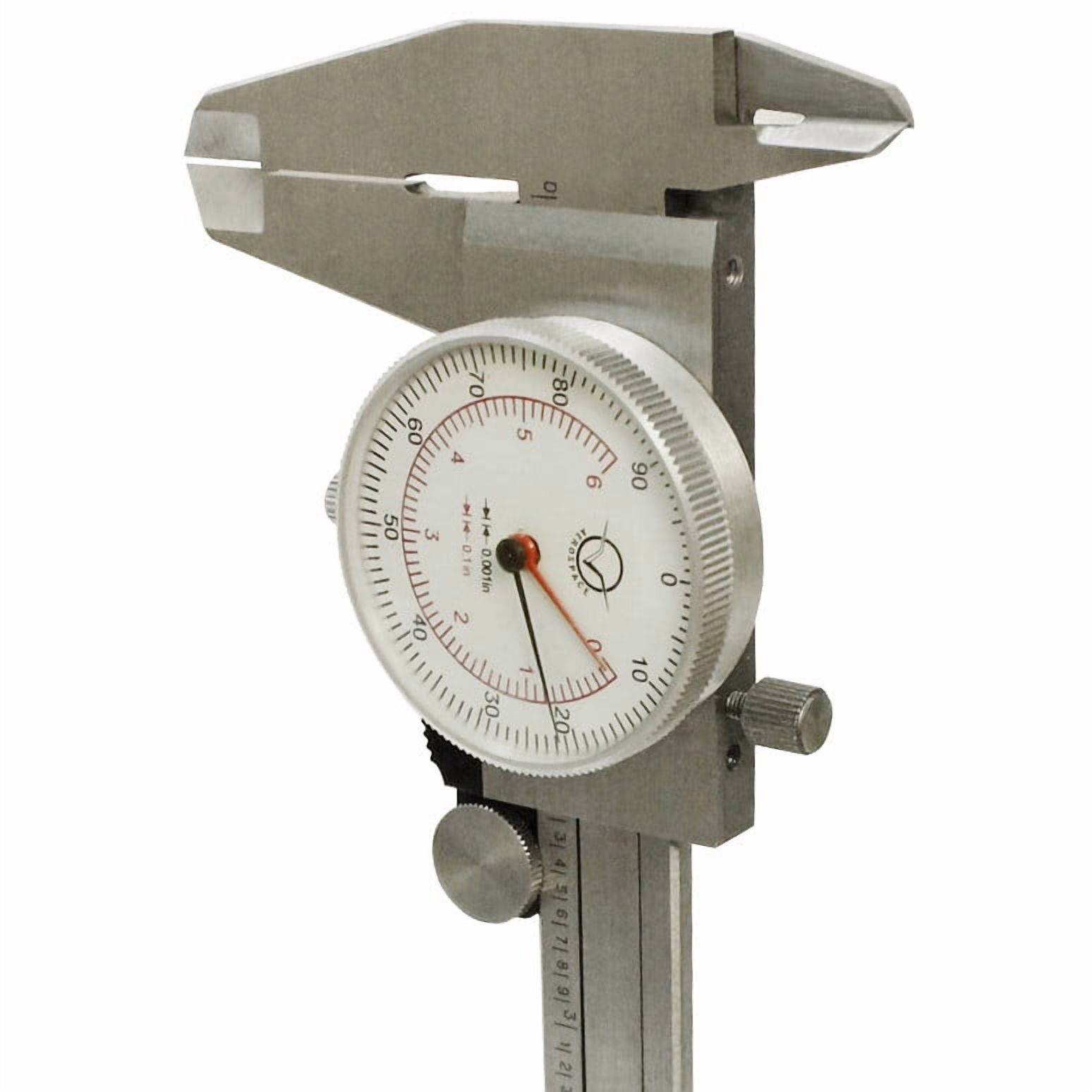 6" Shockproof Dual Reading Dial Caliper Stainless Steel Accurate to 0.001"