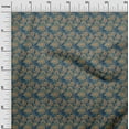 thumbnail image 3 of oneOone Tissu Polyester Spandex Orange Matériel de Robe Florale Tissu Imprimé Tissu au Mètre 56 Pouces de Large, 3 of 5
