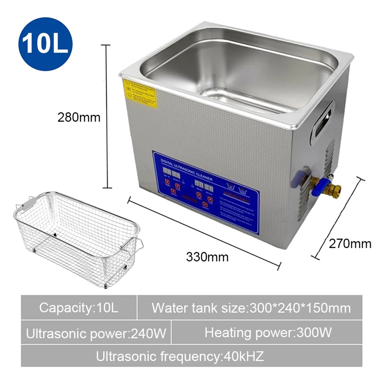 Ultrasonic Cleaner 2L 3L 6L 10L 15L 30L Ultrasound Cleaning Machine Ultrasonic Cleaning Bath for Glasses Jewelry Dentures Lens