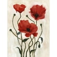 thumbnail image 2 of Scarvey, Emma 12x14 White Modern Wood Framed Museum Art Print Titled - Poppy Bouquet I, 2 of 4