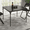 black, variant on 33.6 Inch Folding Square Table, Portable Foldable Table for 4 People with Upholstered Top and Collapsible Metal Legs, Beige for Dining, Card Games, Parties and Indoor or Outdoor Use