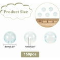 thumbnail image 2 of 150Pcs Small Opalite Beads Round Gemstone Beads 8mm Natural Opal Stone Beads White Ball Loose Beads Smooth Energy Beads Accessories for Jewelry Making Hole: 1mm White DIY, 2 of 9