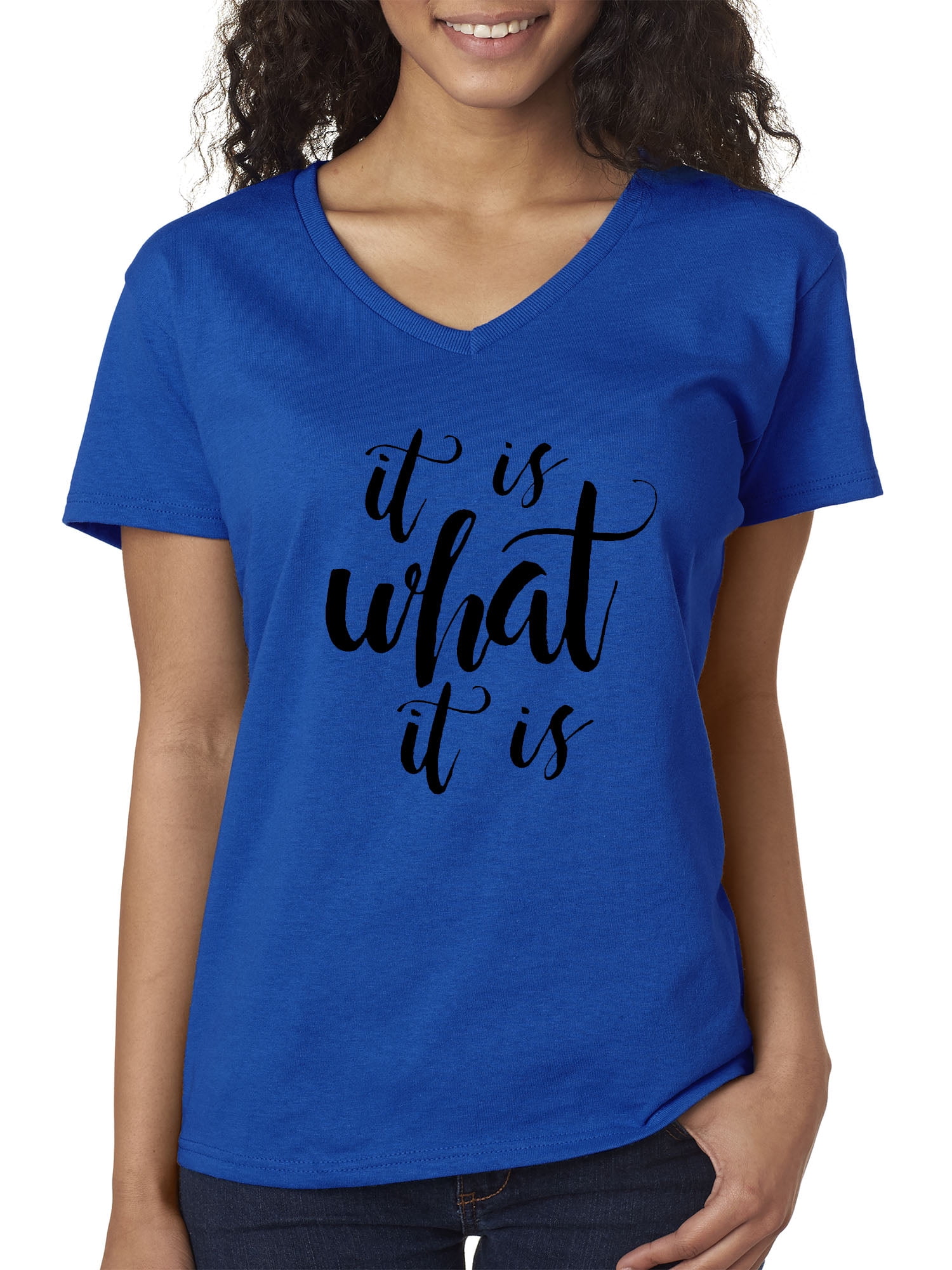 True Way 1182 - Women's V-Neck T-Shirt 