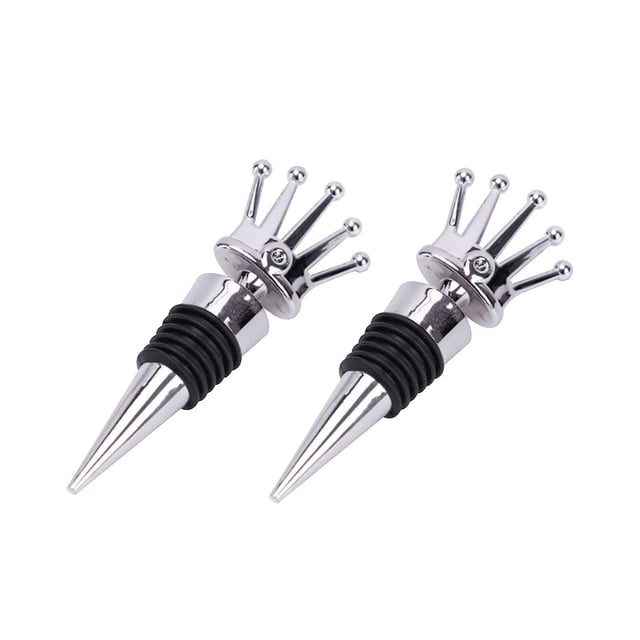 Paquete de 2 corchos de vino, corchos de corona reutilizables para botellas de vino, champán, refrescos, aceite o vinagre
