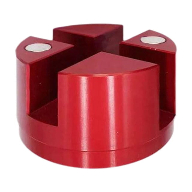 Protector de riel de marco profesional resistente con almohadilla de gato ranurada magnética Universal Rojo
