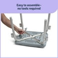 thumbnail image 3 of Medline Bath Chair and Shower Chair with Armrests for Elderly, Sturdy, 13.5-In Seat, 350 lb Weight Capacity, Gray, 3 of 6