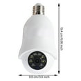 thumbnail image 5 of Cameras for Home Security Light Bulb Camera Kids Camera Monitor with 1080p HD Video, 2MP, 360 Degree E27, 5 of 6
