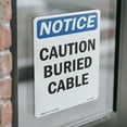 thumbnail image 4 of Caution Buried Cable OSHA Notice Vinyl Decal Label 7 Inch x 5 Inch - 5 Pack, 4 of 6