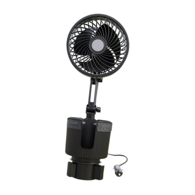 Portavasos para coche, encendedor de cigarrillos, expansor, ventilador, adaptador estable para bebidas, ventilador para coche y 12V 6 pulgadas