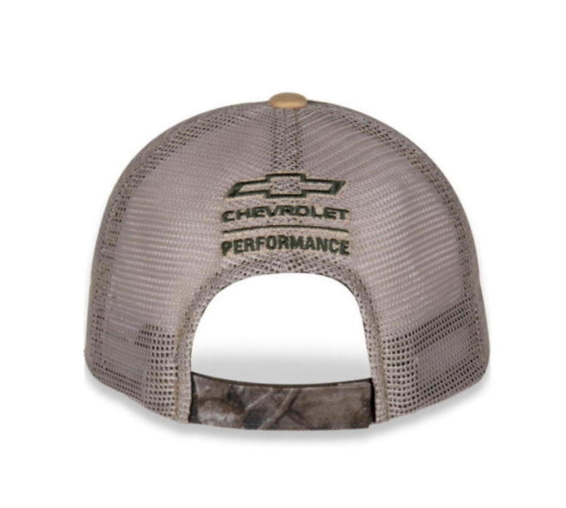 Chevrolet Performance Unstructured Mesh Back Hat, Tan, 60% Cotton 40% Polyester