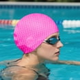 thumbnail image 4 of Bonnets de Bain en Silicone pour Hommes et Femmes - Haute Élasticité Confortables et Design Flexible pour Performance Optimale en Natation, 4 of 6