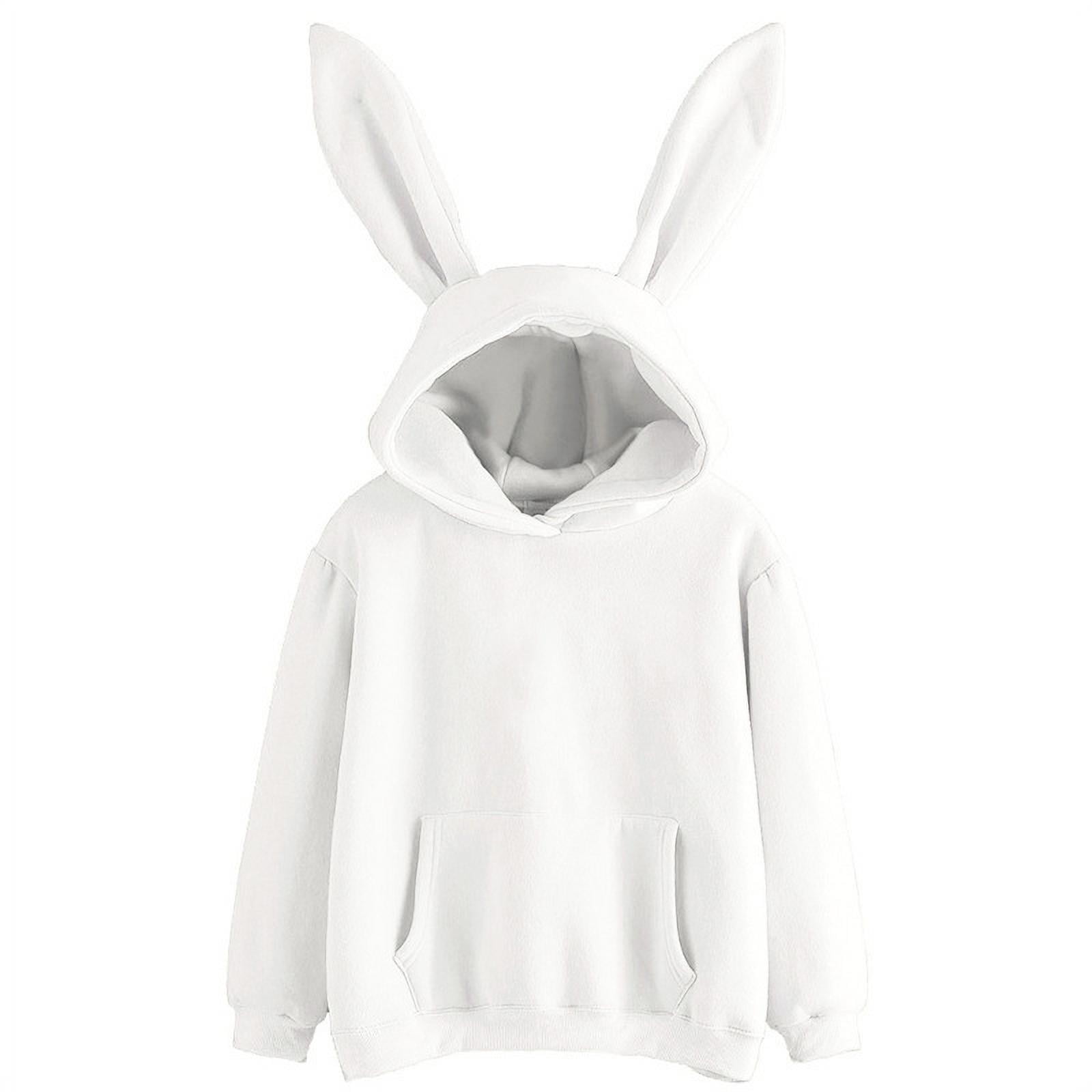 bunny ear zip up hoodie
