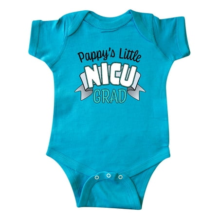 

Inktastic Pappy s Little Nicu Grad in Blue with Banner Gift Baby Boy or Baby Girl Bodysuit