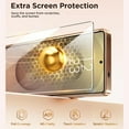 thumbnail image 5 of Dteck Magnetic Case Compatible with Samsung Galaxy S25,Compatible with MagSafe Full Camera Protection Screen Protector Shockproof Plating TPU Clear Phone Cover for Galaxy S25 ,Gold, 5 of 8