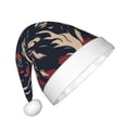 thumbnail image 2 of Balery Patriotic Bulldog Art Pattern Santa Hat Christmas Hat Funny Christmas Hat Christmas Knitted Beanie Hat For Kids, 2 of 6
